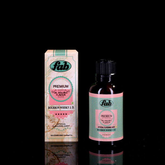 Fab Premium Bourbon Whisky Food Essence and Oil Soluble Flavour 30 ML