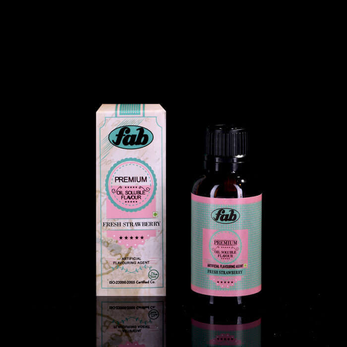 Fab Premium Fresh Strawberry Food Essence and Oil Soluble Flavour 30 ML