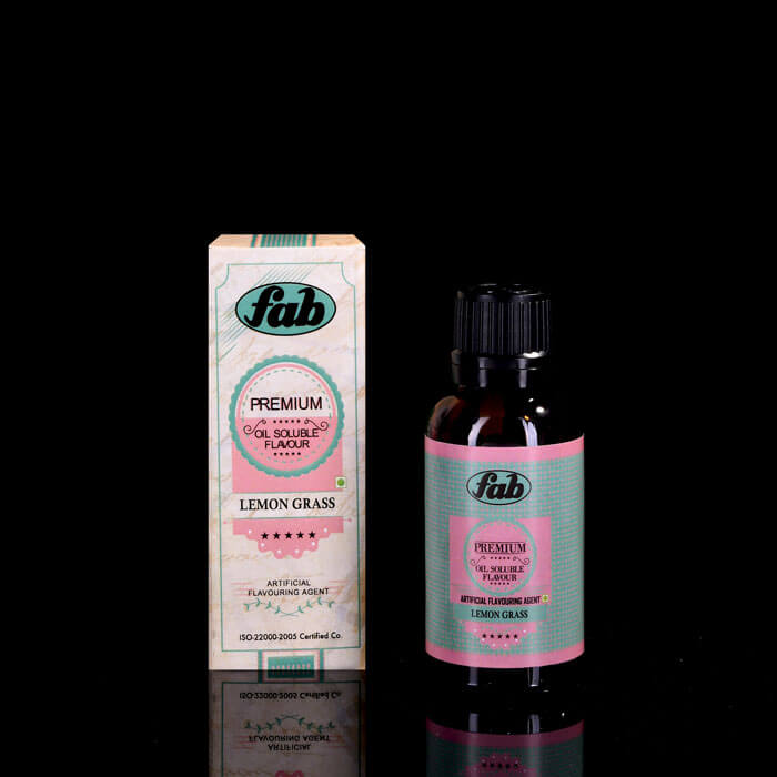 Fab Premium Food Lemon Grass Essence and Oil Soluble Flavour 30 ML