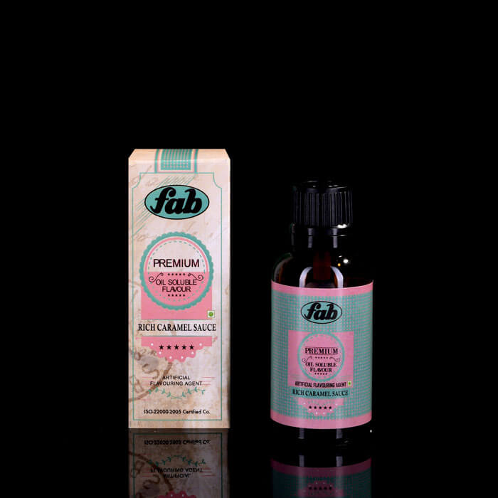 Fab Premium Food Rich Caramel Sauce Essence and Oil Soluble Flavour 30 ML