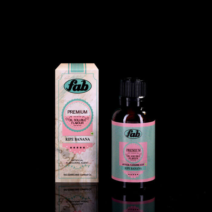 Fab Premium Food Ripe Banana Essence and Oil Soluble Flavour 30 ML