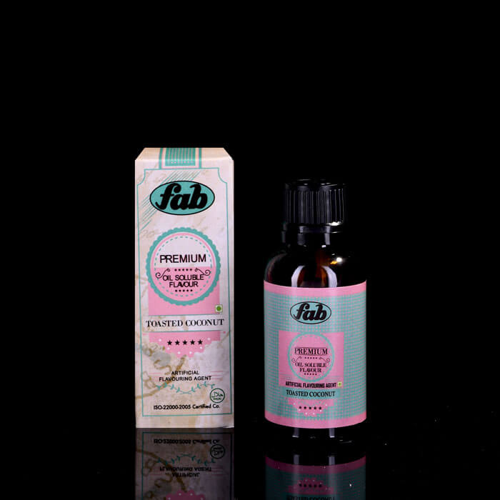 Fab Premium Food Toasted Coconut Essence and Oil Soluble Flavour 30 ML
